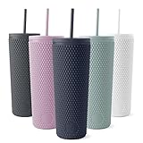 Simple Modern Plastic Matte Studded Tumbler with