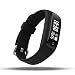 TIHON Activity Tracker Watch with Heart Rate Monitor, IP6 Waterproof Smart Bracelet with Calorie Counter Pedometer Watch for Android and iOS,Wirless Fitness Tracker (Black) primary