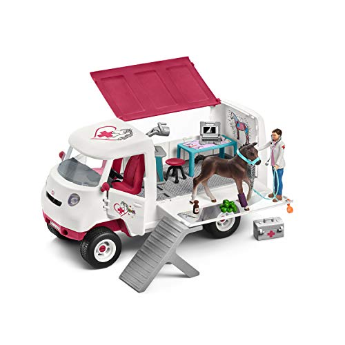 Schleich - 42370 - Kit - Vétérinaire Mobile Avec Poulain Hanovrien