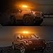 AMBOTHER Gen-4 Emergency Strobe Lights LED Hazard Warning Light Snow Plow Beacon Lighting 6COB Roof Top High Intensity Law Enforcement Mini Light Bar With Magnetic Base, Waterproof, Universal, Amber