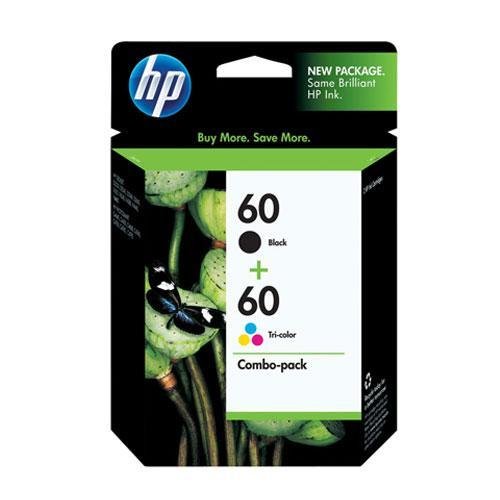 HP 60 Ink Cartridges Black and Color Combo Pack Original N9H63FN in Retail Packing