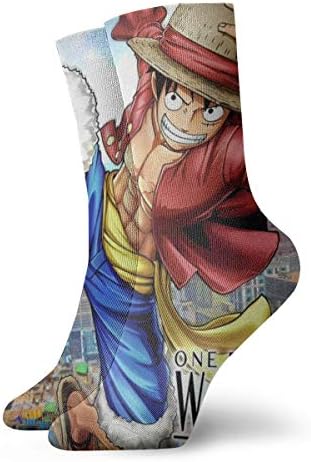 HannahMia Unisex Warm Cute One Piece Music Band Anime Cartoon Fans Athletic Crew Socks Gift