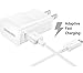 Boost Mobile Samsung Galaxy J7 Perx V Adaptive Fast Charger Micro USB 2.0 Cable Kit! [1 Wall Charger + 5 FT Micro USB Cable] AFC uses dual voltages for up to 50% faster charging! - Bulk Packaging