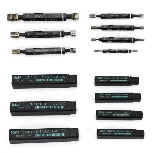 HighPrecision Metric American Thread Plug Gauge Set Double End GoNo