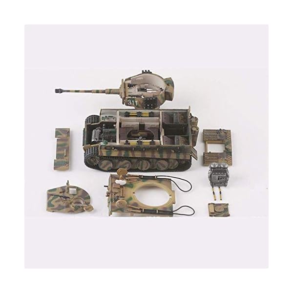 XHH Modell Einer Wagenlegierung im Maßstab 1:72, militärischer Panzerkampfwagen VI AUSF E Tiger I Modell der… – Bild 4