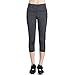 picotee Capri Leggings with Pockets for Women Mesh Camo Leggings Active Yoga Pants High Waisted Gray Small