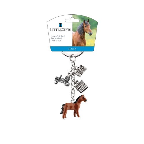 Little Gifts Key Chain, Horse Farm Animal