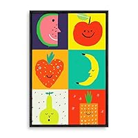 Framed Canvas Wall Art Abstract Colorful Canvas Prints Home Artwork Decoration for Living Room,Bedroom - 16x24 inches