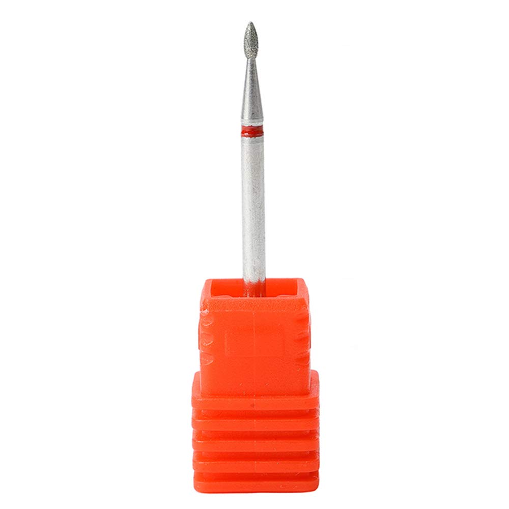 BNG Cuticle Bit Nail Drill for Electric Nails File Professional 1 Pcs Cone Diamond Carbide Cuticle Cleaning Efile Bits Nail Art Replacement Burr Manicure File Tool