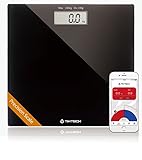 Bluetooth digital Smart body weight analyse Scale with BMI Calculate Auto Step-On Technology Bathroom 180Kg/396LB, FREE App for iPhone and Android Devices wireless Tracking
