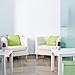 Simple Designs LT2013-PRP-2PK Mini Basic 2PK Sand Nickel Table Lamp with Fabric Shade Set, Purple, 2 Count