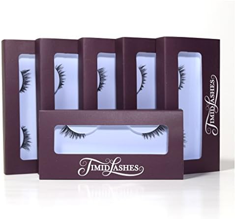 Tipsy by Timid Lashes | Six-Pack Premium Quality Natural False Eyelashes