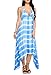 Zeagoo Women's Summer Beach Backless Dress Bohemian Halter Tie Dye High Low Dress
