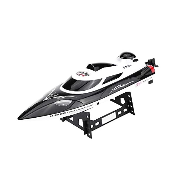 Dilwe RC Racing Boot, 2,4 GHz 4 Kanal wasserdicht RC Racing Speedboat Modell Schiff Spielzeug Geschenk f¨¹r Kinder ¨¹ber… – Bild 3