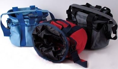 Rhinegold Horse Grooming Bag (Red, Rectangular, Elasticated, Nylon Bristles, Plastic Handle, Detangles All Hair Types