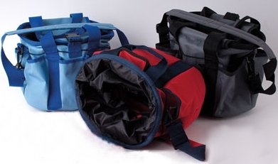 Rhinegold Horse Grooming Bag (Red, Rectangular, Elasticated, Nylon Bristles, Plastic Handle, Detangles All Hair Types, For Horse Owners/Groomers, Female)