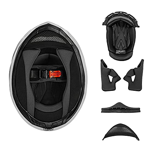 VCAN VX Lightweight Full Face Motorcycle Street Bike Helmet with Extra