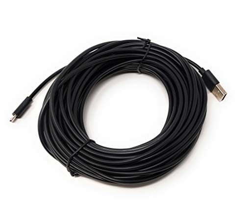 System-S 13 m Micro USB Data Cable Charging Cable in Black