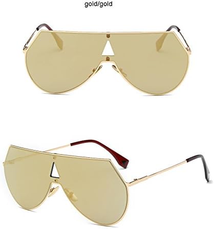 Buildent Cool Fashion Steampunk Sunglasses Men Celebrity Sun Glasses Gold Silver Hallow Hip Hop Goggles eye protective [Gold Gold]