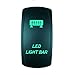 STVMotorsports 5 Pin Laser Rocker Switch LED Light BAR On/Off LED Light 20A 12V Automotive UTV – Green