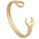 4ZOM Unisex 316L Stainless Steel Biker Mechanic Wrench Tool Open Biker Bracelet Bangle