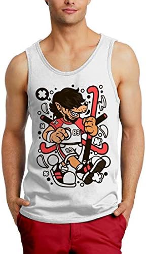C296MTTW Mens Tank Top Wolf Field Hockey Sport Tournament World Championship Club Stick Team Players Classic Retro
