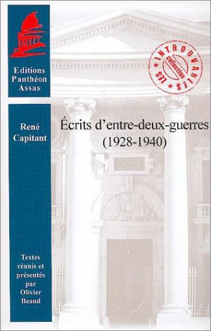 Ecrits d'entre-deux-guerres, 1928-1940