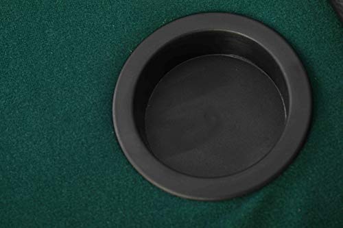 KARMAS PRODUCT Folding Texas Poker Table Casino Game for 8 Players Green - Thumbnail 5
