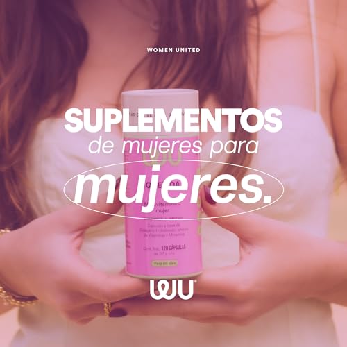 WU Nutrition QUERIDA Multivitamínico para Mujer | Complejo B, C, D3 y E | Con Colágeno, Biotina, Ácido Fólico, Magnesio y Hierro | 120 Cápsulas | Fórmula con 20 Ingredientes | 2 meses de consumo