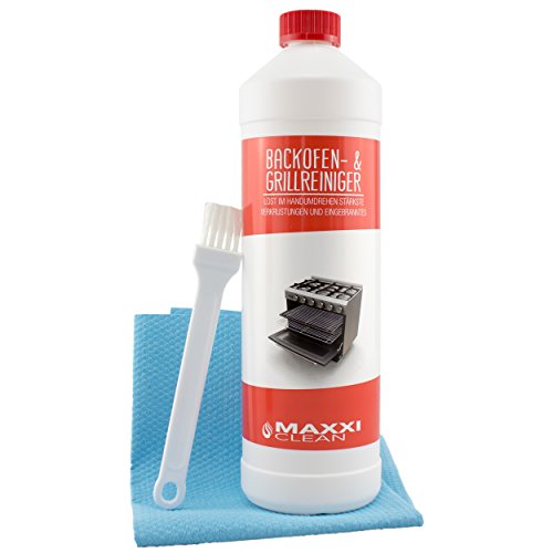 [- Maxxi Clean Backofenreiniger 1000 ml Gel Paste inkl. Backofen- und Grillreiniger Pinsel + Bonus