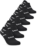 Tesla CLSL TM-MZS04-BLK_Large Men's 6-Pairs Atheltic No Show Socks Cushioned Comfort w Mesh MZS04