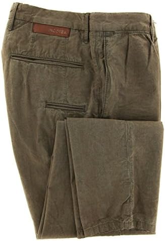 Incotex Olive Green Plaid Pants - Extra Slim - 36/52
