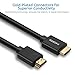 PISEN HDMI Cable 4K HDMI Cord, 6ft High Speed, HDMI to HDMI Cable-Support Machine 4K HD 1080p 3D Xbox PlayStation PS3 PS4 PC Apple TV Ethernet Roku Boxee Blu Ray Player (Black)