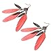 Voberry® Fashion Women Vintage Leaf Earrings Feather Drop Earring (Red)