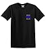 GunShowTees Back The Blue/Thin Blue Line America Flag Police Lives Matter Shirt, 2X-Large, Black