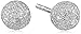 Amazon Collection Sterling Silver Laser Cut Glimmer Ball Stud Earrings (5mm)