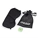 Kaburo 100% Natural Mulberry Silk Filled Sleep Mask with 2 Adjustable Straps, Super Soft Silk Eye Mask for Sleeping(Black)