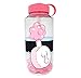 Rick and Morty Plumbus Water Bottle w/Molded Reusable Ice Cubes [22oz] Hyro Tumbler Flask, Anime Plastic Water Bottle (OFFICIALLY LICENSED), By JustFunky