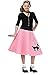 Fun World Poodle Skirt Costume, Medium 8-10, Pink
