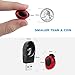 Bluetooth earbuds,Bpuls wireless headphones V4.1 Mini Invisible Car and sport Headset [Magnetic Charging] Single In Ear Earpiece Smallest Wireless Bluetooth Earbud Earphone with HD Mic (Red)