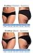 Anigan EvaWear Menstrual Period Panty, Tampon Alternative, Absorbent, Hypoallergenic, Black, Bikini, L
