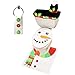 JOYIN 5 Pieces Christmas Snowman Theme Bathroom Decoration Set with Toilet Seat Cover, Rugs, Tank Cover, Toilet Paper Box Cover and Towel for Xmas Indoor Décor, Party Favors