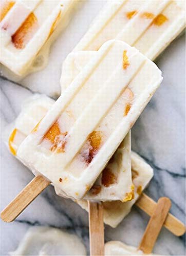 Clearance Sale - Silicone Popsicle Molds Set, 12-Cavity Homemade Ice Pops for Kids, 50 Pcs Wooden Sticks, Nonstick & BPA Free, Red - Thumbnail 5
