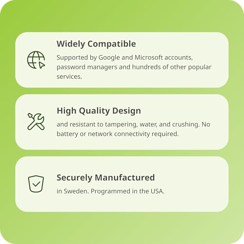 Yubico - YubiKey 5C NFC - Multi-Factor authentication (MFA) Security Key and passkey, Connect via USB-C or NFC, FIDO Certified - Protect Your Online Accounts