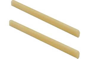 Miwayer 6 String Classical Guitar Unbleached Bone Saddle, Guitar Bridge Saddles, Cut from Whole Bones, 80x3x9mm (6 String Classical Saddle 80mm 2 Pack)