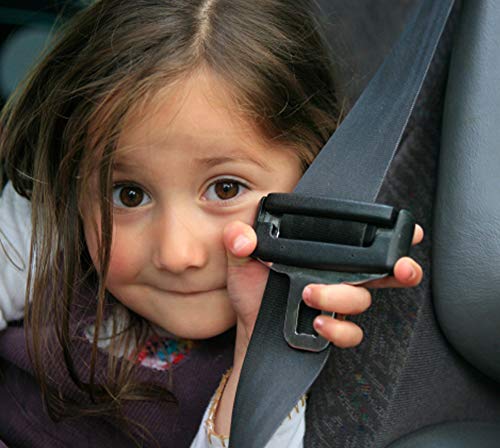 Buckle Guard Seat Belt Button Cover Deters Kids and Disabled Adults from Opening Their Seat Belt Buckles While Riding in a Motorized Vehicle (Tan 2 Pk) - Thumbnail 4