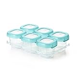 OXO Tot Baby Blocks Freezer Storage Containers, Aqua, 2 Ounce