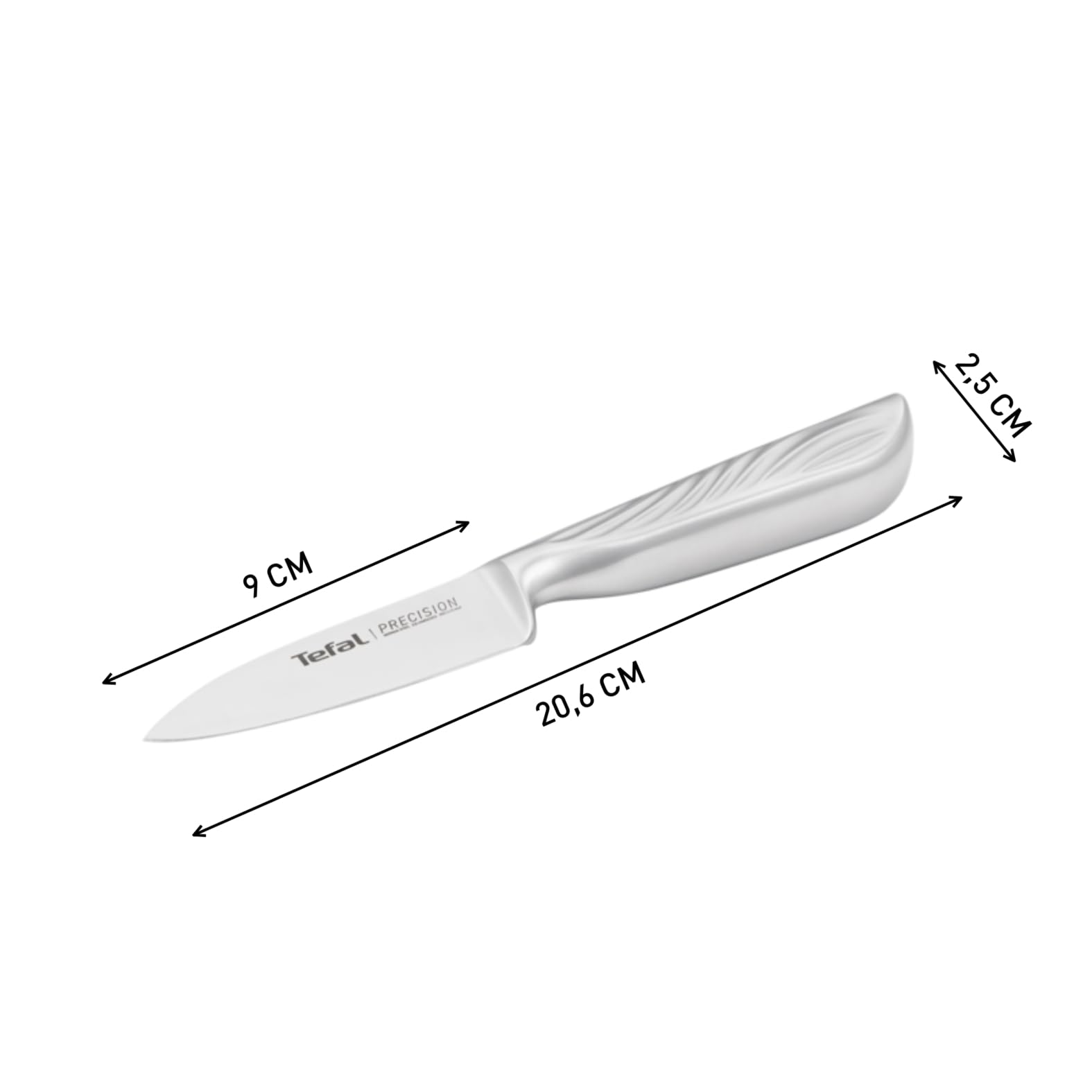 Tefal Precision Schälmesser 9 cm, schärfstes Messer, 22°-Klingenwinkel, Eishärtungstechnologie, Wellenmuster, Edelstahl, K2890124 7