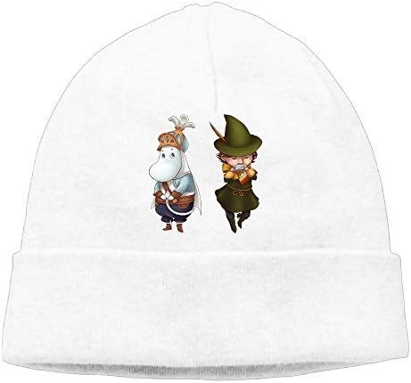 IAYAYO Moomin Valley Snufkin Fantasy I Knit Cap Woolen Cotton Hat For Unisex White