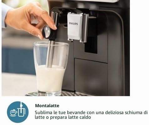Macinacaff automatico per macchina da caff espresso - PHILIPS - EP3321/40 - Nero — foto 5 di 8